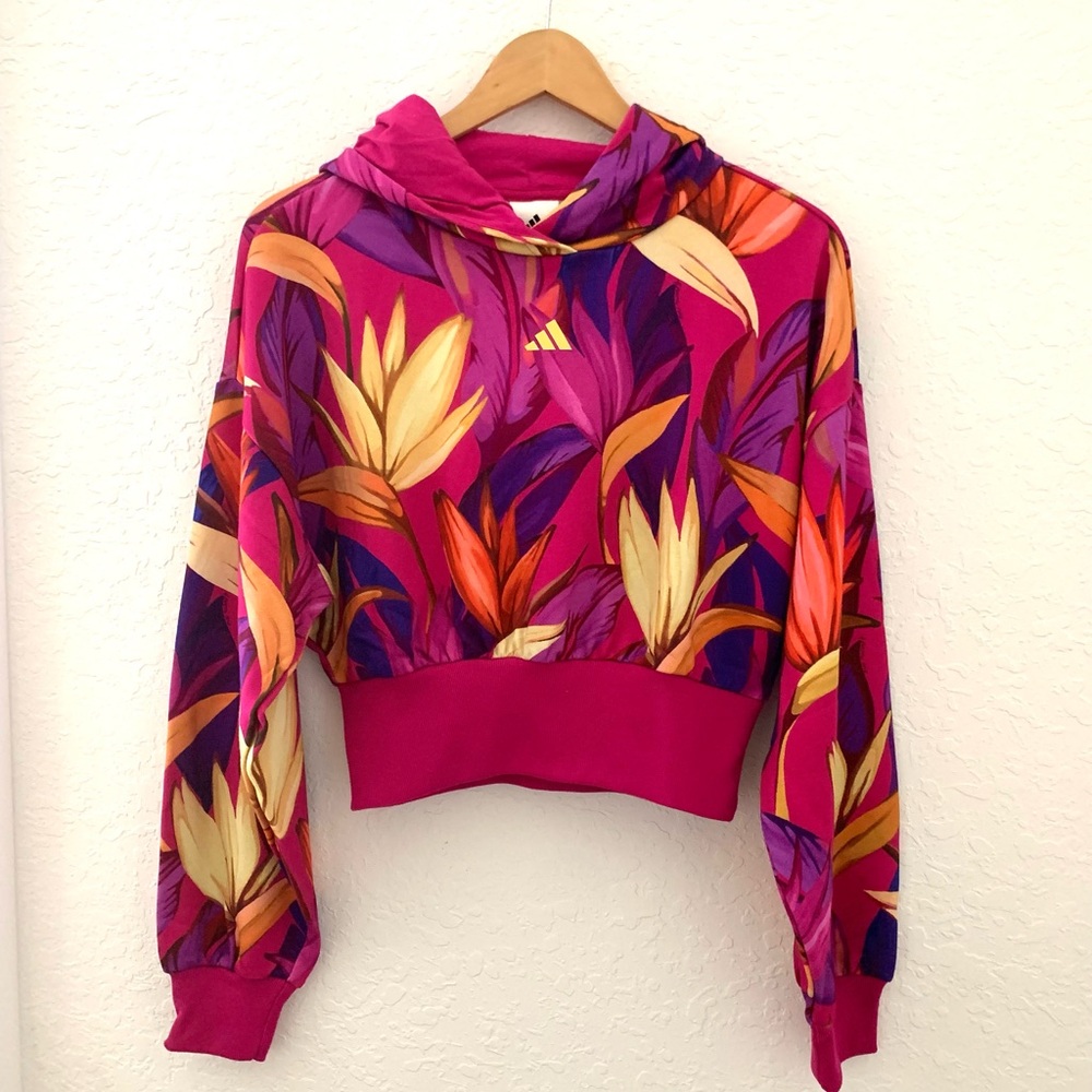 NWT Farm Rio Floral Women's Cropped Jacket - Multicolor - Picture 3 of 10